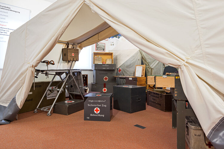 Rotkreuz-Museum Luckenwalde: Ausstattung eines Hilfszugs